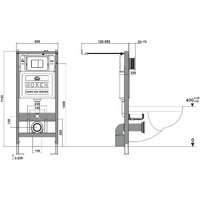 Roxen Cube bidet в комплекте с инсталляцией StounFix Dual Fresh 6 в 1 968439 (кнопка: сатин) Image #18
