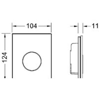 Панель смыва Tece Loop Urinal 9242661 (белый/нержавеющая сталь) - Превью изображения №2 — Интернет-магазин Your Sale