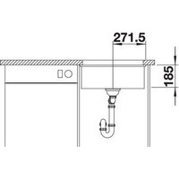 Blanco Subline 500-U (керамическая, глянцевая магнолия) Image #6