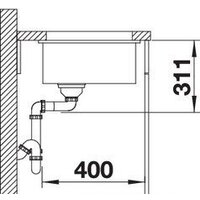 Blanco Subline 500-U (керамическая, глянцевая магнолия) Image #5