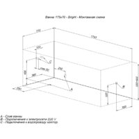 Aquanet Bright 175x70 00273795 (с каркасом) Image #15