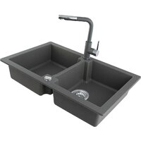 Кухонная мойка Kernau KGS A 80 2B Grey Metallic - Превью изображения №4 — Интернет-магазин Your Sale