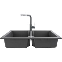 Кухонная мойка Kernau KGS A 80 2B Grey Metallic - Превью изображения №2 — Интернет-магазин Your Sale