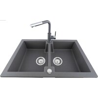 Кухонная мойка Kernau KGS A 80 2B Grey Metallic - Превью изображения №3 — Интернет-магазин Your Sale