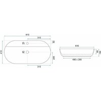Умывальник Rea Aura 61 REAU4589 - Превью изображения №5 — Интернет-магазин Your Sale