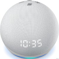 Amazon Echo Dot (белый, с часами, 4-ое поколение) Image #5