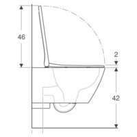 Унитаз подвесной Geberit Smyle Square Rimfree 500.683.00.2 - Превью изображения №6 — Интернет-магазин Your Sale