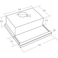 Akpo Light Touch Glass Twin II 60 WK-7 (белое стекло/нержавеющая сталь) Image #2