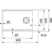 Franke Kubus 2 KNG 110-62 125.0528.621 (миндаль) Image #2