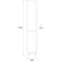 Onika Шкаф-пенал Айленд 30 403081 (белый) Image #6