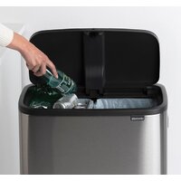 Brabantia Bo Touch Bin Hi 2 x 30 л (стальной с защитой от отпечатков) Image #8