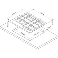Варочная панель De luxe TG4 750231F-079 - Превью изображения №2 — Интернет-магазин Your Sale