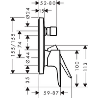 Hansgrohe Talis E 71745140 (бронзовый) Image #2