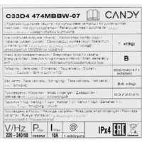 Стирально-сушильная машина Candy C33D4 474MBBW07 - Превью изображения №9 — Интернет-магазин Your Sale