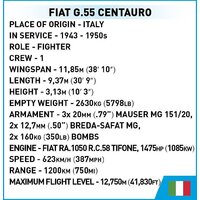 Конструктор Cobi Historical Collection WWII Fiat G.55 Centauro - Превью изображения №5 — Интернет-магазин Your Sale