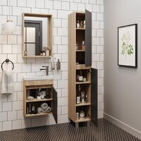 Onika Шкаф-пенал Милтон 30 403078 (серый/дуб сонома) Image #4