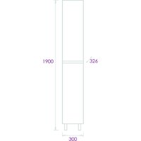 Onika Шкаф-пенал Милтон 30 403078 (серый/дуб сонома) Image #5