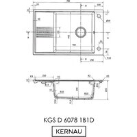 Кухонная мойка Kernau KGS D 6078 Deep Black - Превью изображения №8 — Интернет-магазин Your Sale