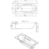Cersanit Santana 160x70 (с каркасом) Image #3