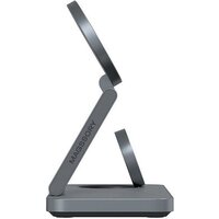 Беспроводное зарядное Magssory Yoga 3 в 1 Charging Station для Apple Qi2 WCH016m (темно-серый) - Превью изображения №4 — Интернет-магазин Your Sale