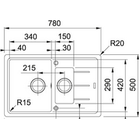 Franke BFG 651-78 (миндаль) Image #2