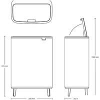 Brabantia Bo Touch Bin Hi 2 x 30 л (белый) Image #9