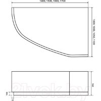 Lauter Valencia 140x95 2102140R (с ножками и лицевым экраном) Image #14