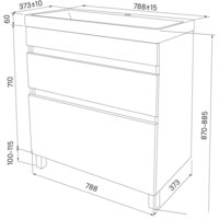 IDDIS Тумба под умывальник Zodiac ZOD8CBFi95 Image #6
