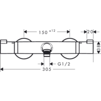 Hansgrohe Ecostat 13114000 (хром) Image #2