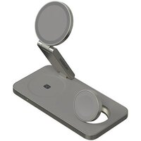 Беспроводное зарядное Magssory Yoga 3 в 1 Charging Station для Apple Qi2 WCH016t (титан) - Превью изображения №5 — Интернет-магазин Your Sale
