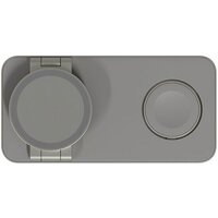 Беспроводное зарядное Magssory Yoga 3 в 1 Charging Station для Apple Qi2 WCH016t (титан) - Превью изображения №7 — Интернет-магазин Your Sale