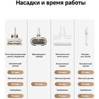 Пылесос Dreame Cordless Vacuum Cleaner R10s Essential Aqua VRV65F (евровилка, белый) - Превью изображения №21 — Интернет-магазин Your Sale