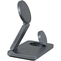 Беспроводное зарядное Magssory Yoga 3 в 1 Charging Station для Samsung Qi2 WCH017m (темно-серый) - Превью изображения №3 — Интернет-магазин Your Sale