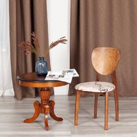 Стул TetChair Diamante мягкое сиденье (коричневый/крекс бежевый) - Превью изображения №11 — Интернет-магазин Your Sale