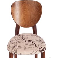Стул TetChair Diamante мягкое сиденье (коричневый/крекс бежевый) - Превью изображения №6 — Интернет-магазин Your Sale