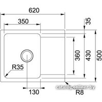 Кухонная мойка Franke Orion OID 611-62 114.0443.356 (оникс) - Превью изображения №2 — Интернет-магазин Your Sale