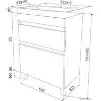 IDDIS Тумба под умывальник Zodiac ZOD6CBFi95 Image #7