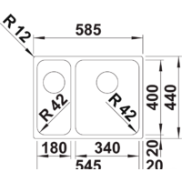 Blanco Solis 340/180-U 526128 (правая, полированная) Image #2