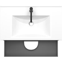 ЗОВ Тумба с умывальником Парма 80 P80LAN0MAMC1B-OL80 (антрацит/аттик) Image #2