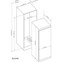 Однокамерный холодильник Kluge KC2294J - Превью изображения №3 — Интернет-магазин Your Sale
