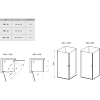 Ravak CRV1 100 (серебристый/прозрачное) Image #2