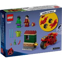 Конструктор LEGO Super Heroes Железный человек на мотоцикле и Халк 76287 - Превью изображения №2 — Интернет-магазин Your Sale