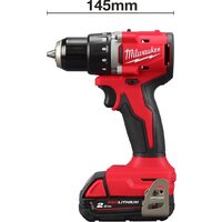Дрель-шуруповерт Milwaukee M18 M18BLDDRC-202C 4933492833 (с 2-мя АКБ 2 Ач, кейс) - Превью изображения №4 — Интернет-магазин Your Sale