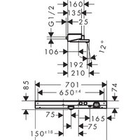 Hansgrohe ShowerTabletSelect 700 13183000 (хром) Image #4