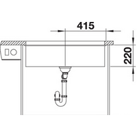 Blanco Subline 800-U (темная скала) 523142 Image #4