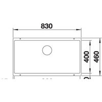Blanco Subline 800-U (темная скала) 523142 Image #2