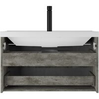 Домино Тумба под умывальник Bazis 90 Loft В2 (бетон) Image #4