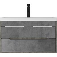 Домино Тумба под умывальник Bazis 90 Loft В2 (бетон) Image #2