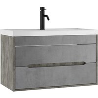 Домино Тумба под умывальник Bazis 90 Loft В2 (бетон)