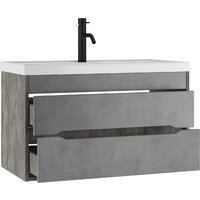Домино Тумба под умывальник Bazis 90 Loft В2 (бетон) Image #3